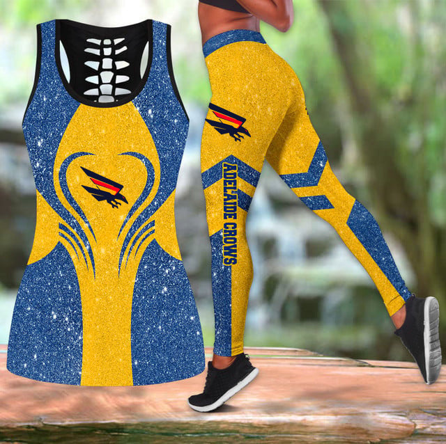 LIMITED EDITION - NEW 01 ALC CUSTOMIZED LEGGINGS & HOLLOW TANK TOP SET