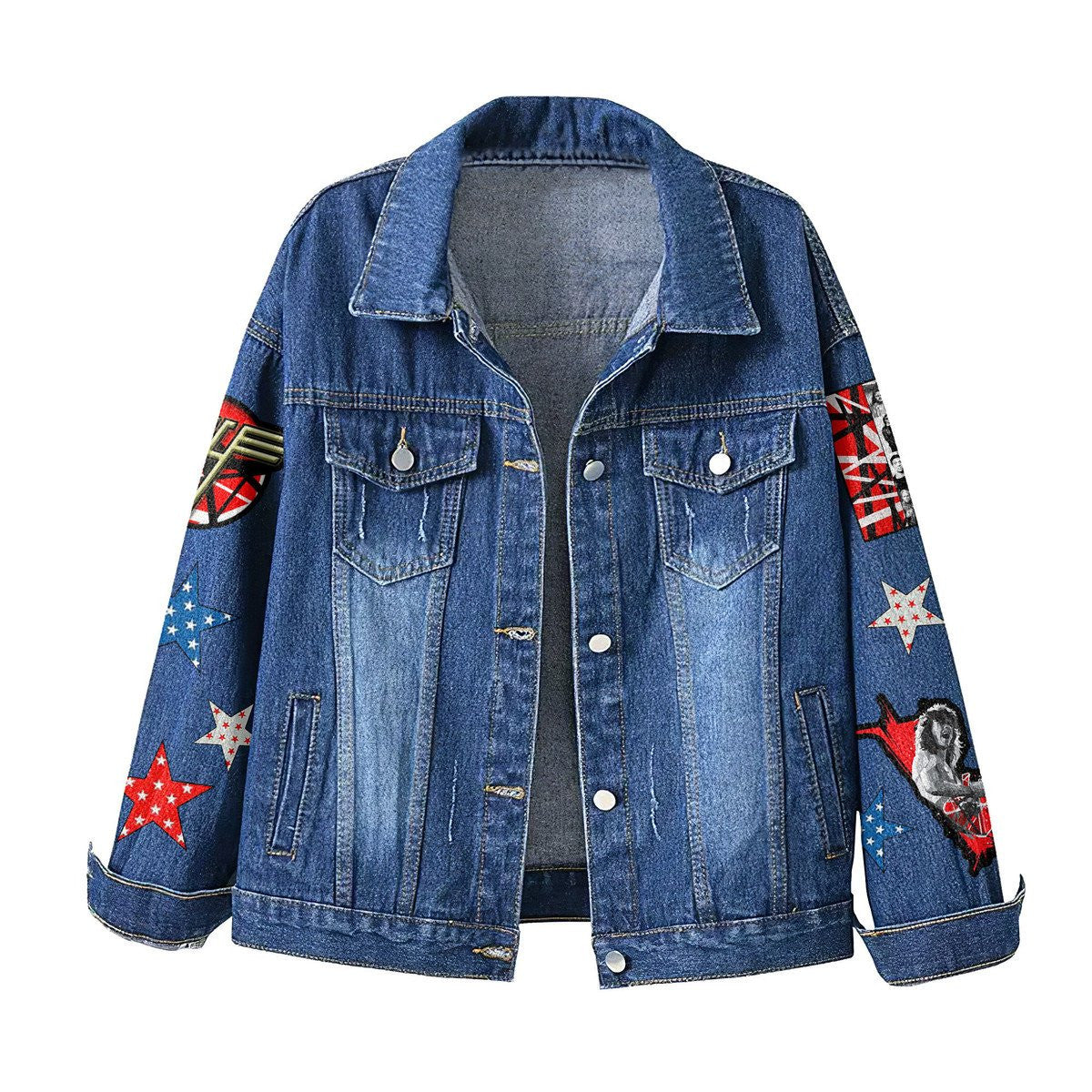 PREMIUM VAN HALEN UNISEX DENIM JACKET - MAKE THE PERFECT GIFT