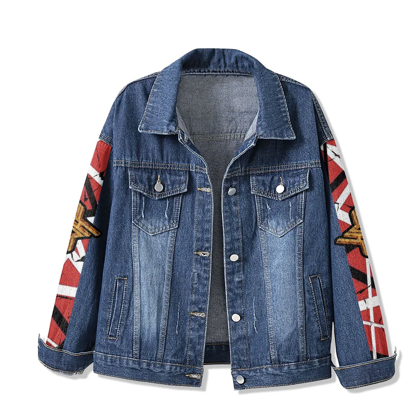 PREMIUM VAN HALEN UNISEX DENIM JACKET - MAKE THE PERFECT GIFT