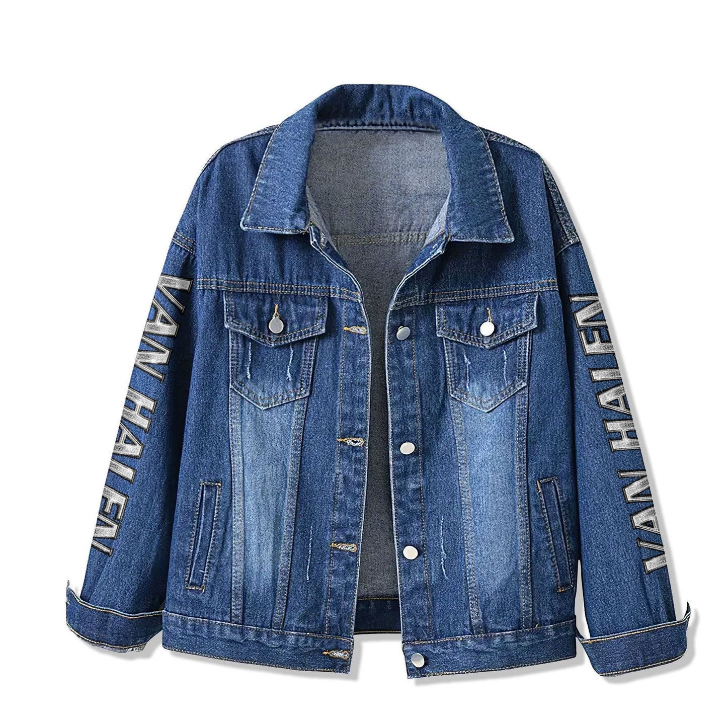 PREMIUM VAN HALEN UNISEX DENIM JACKET - MAKE THE PERFECT GIFT