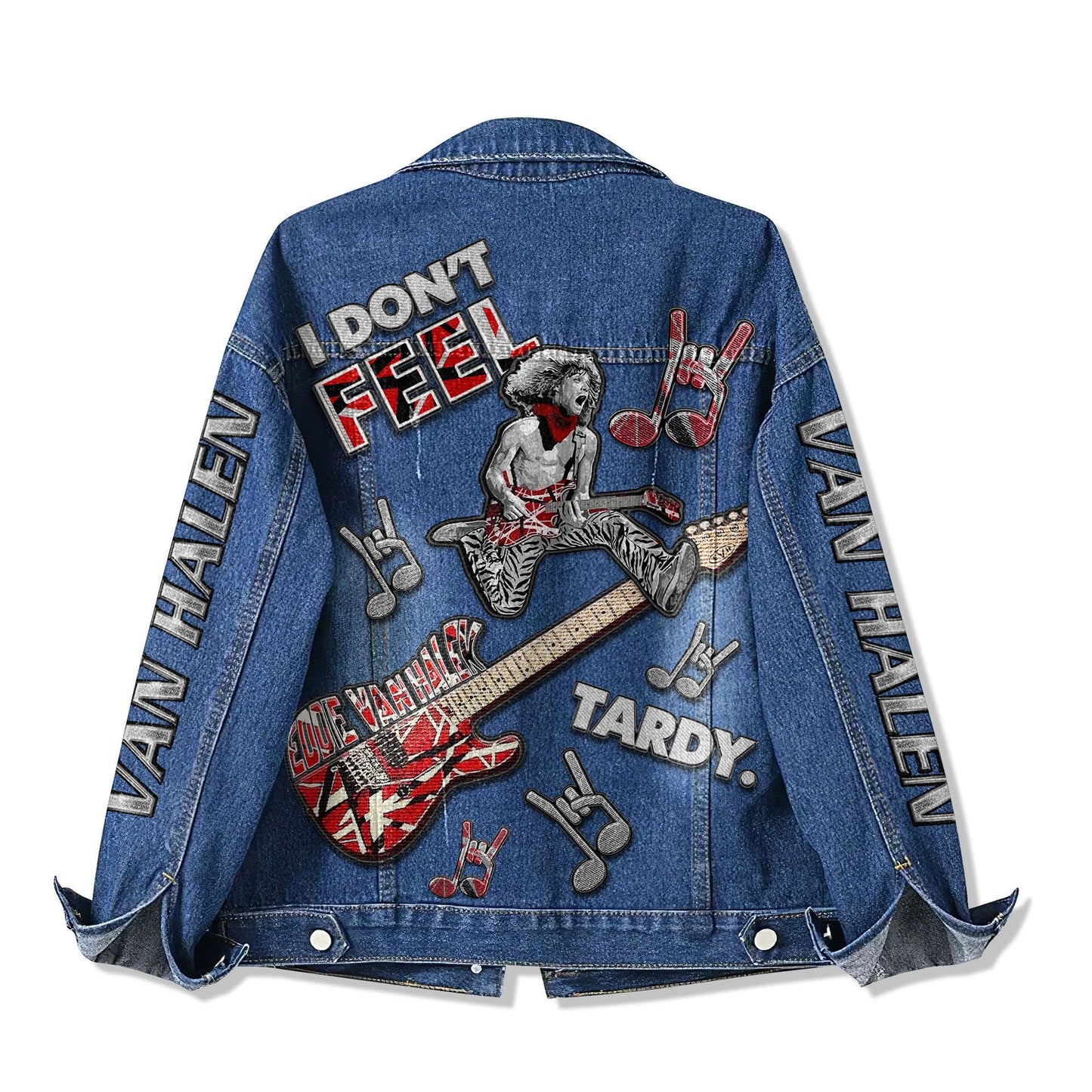 PREMIUM VAN HALEN UNISEX DENIM JACKET - MAKE THE PERFECT GIFT