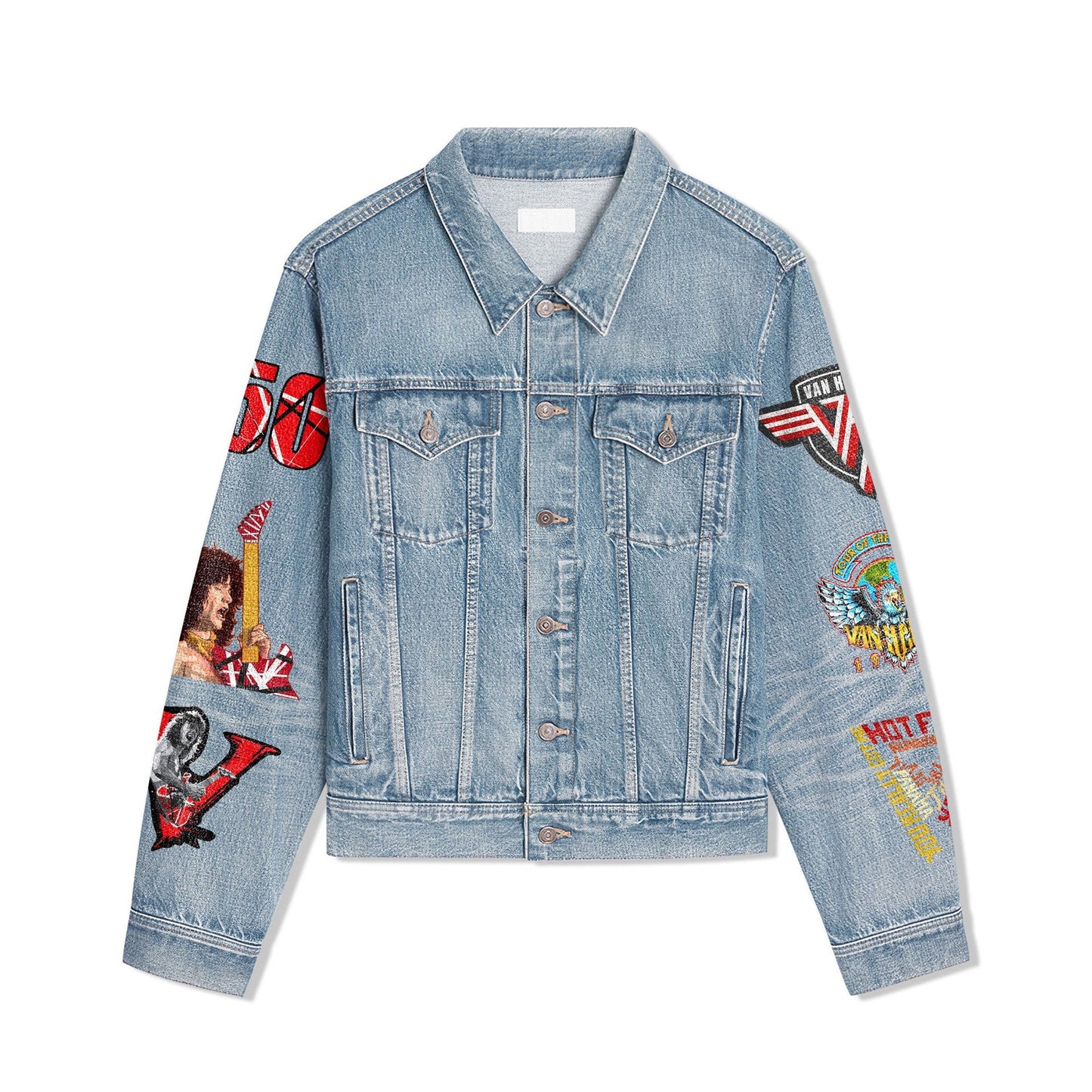PREMIUM VAN HALEN UNISEX DENIM JACKET - MAKE THE PERFECT GIFT