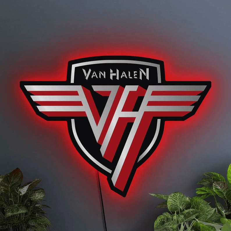 PREMIUM VAN HALEN ACRYLIC WALL LED SIGN - MAKE THE PEFECT GIFT