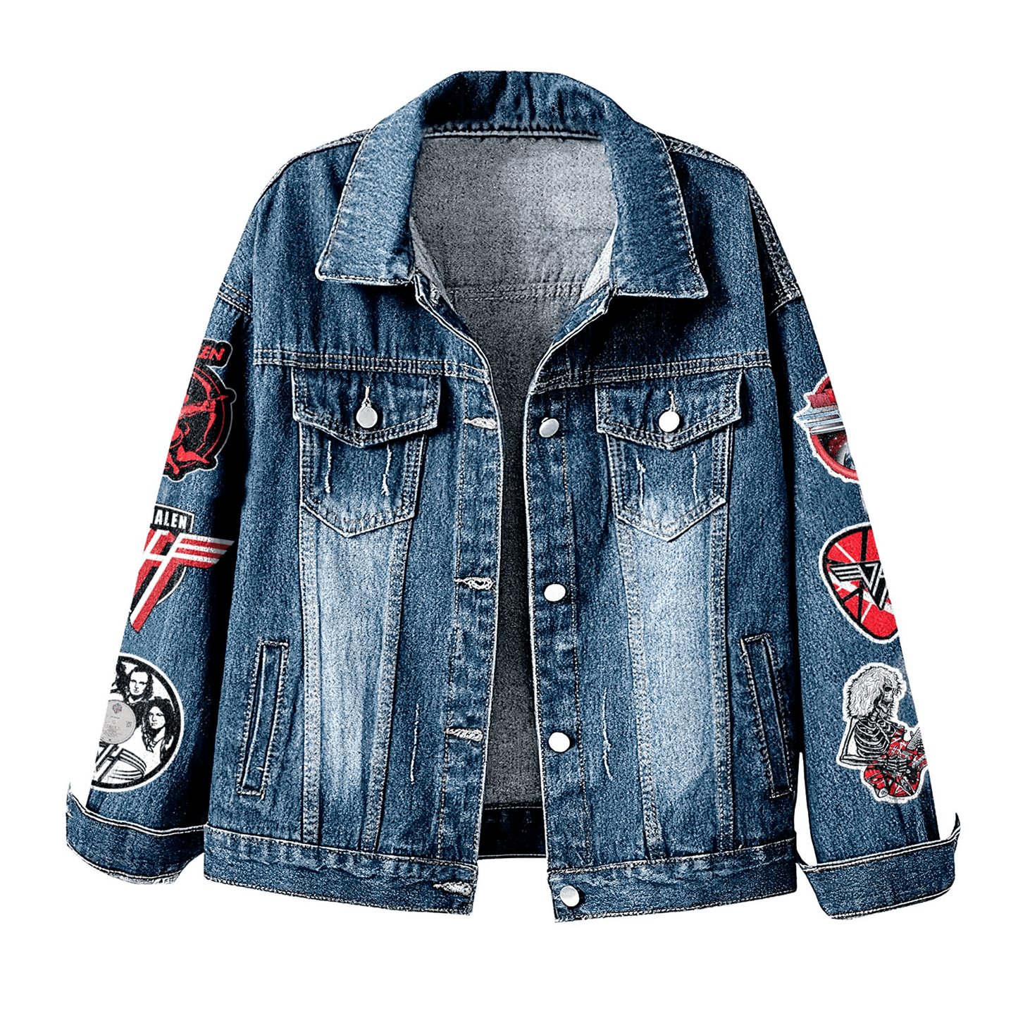 PREMIUM VAN HALEN UNISEX DENIM JACKET - MAKE THE PERFECT GIFT