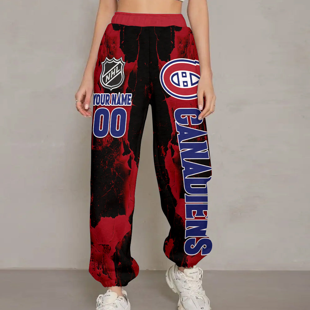 Unisex Adult NHL New Personalized Long Pants