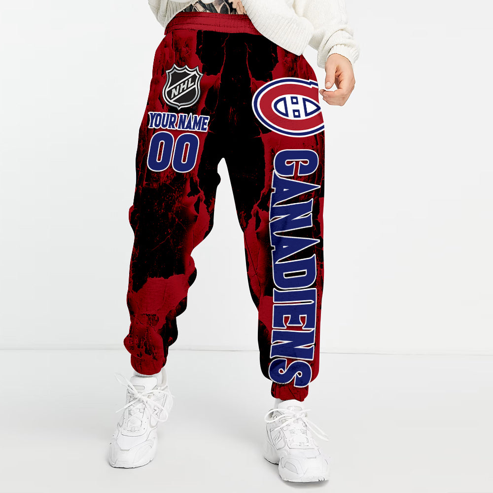 Unisex Adult NHL New Personalized Long Pants