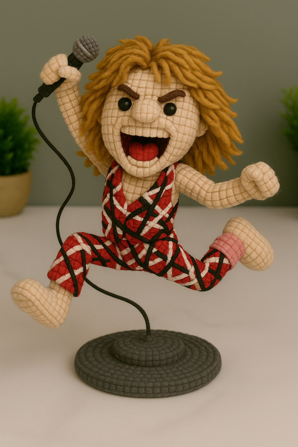 PREMIUM VAN HALEN HANDMADE CROCHET GIFT FOR FAN