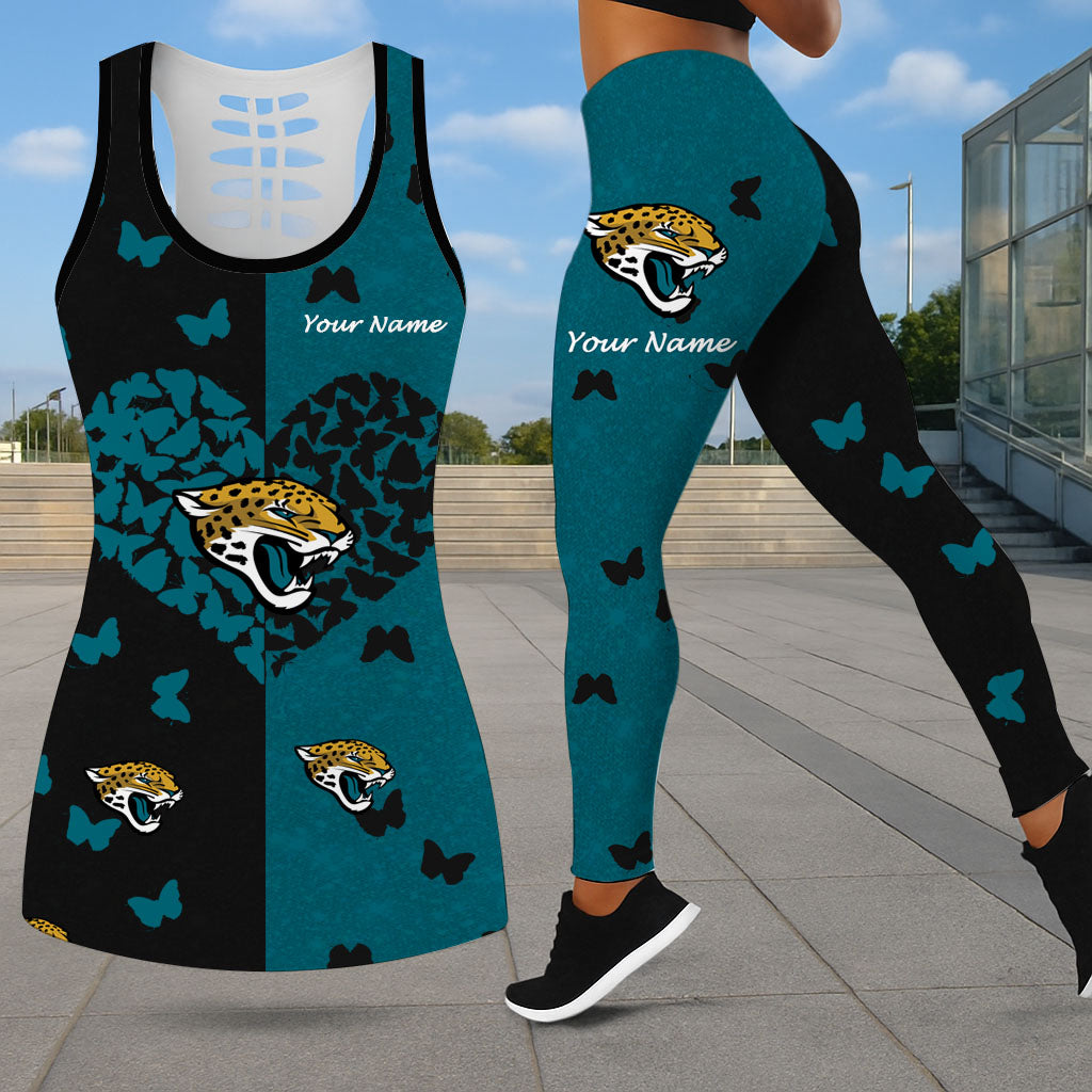 New NFL Customized Leggings & Hollow Tank Top Set