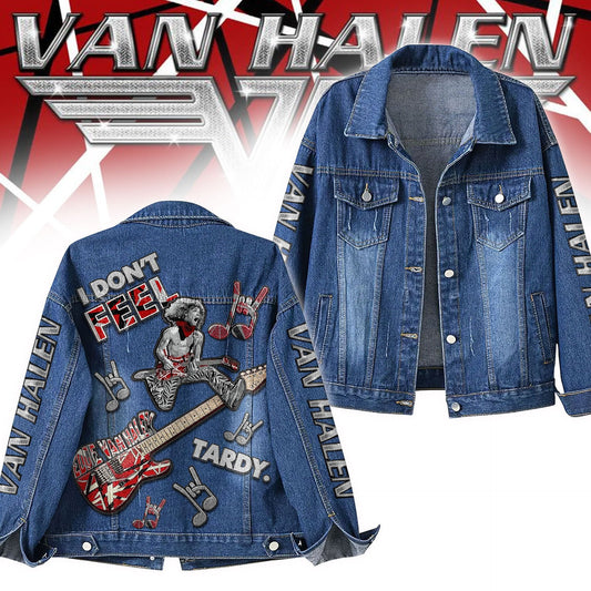 PREMIUM VAN HALEN UNISEX DENIM JACKET - MAKE THE PERFECT GIFT