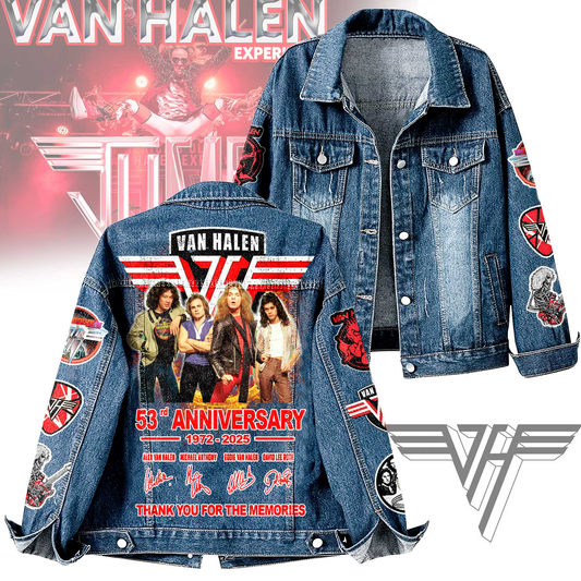 PREMIUM VAN HALEN UNISEX DENIM JACKET - MAKE THE PERFECT GIFT