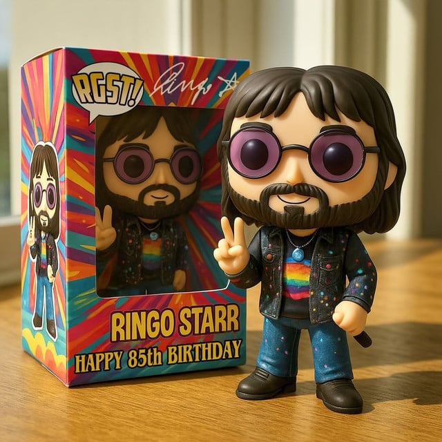 RINGO STARR - NEW PREMIUM THE BEATLES ACRYLIC BLOCK PLAQUE GIFT FOR FANS