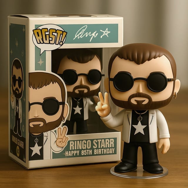 RINGO STARR - NEW PREMIUM THE BEATLES ACRYLIC BLOCK PLAQUE GIFT FOR FANS