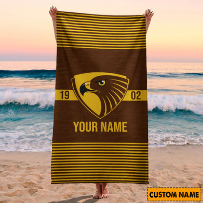 LIMITED EDITION - NEW 10 HTH PERSONALIZED BATH TOWEL GIFT FOR FANS