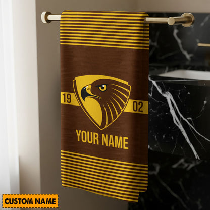 LIMITED EDITION - NEW 10 HTH PERSONALIZED BATH TOWEL GIFT FOR FANS