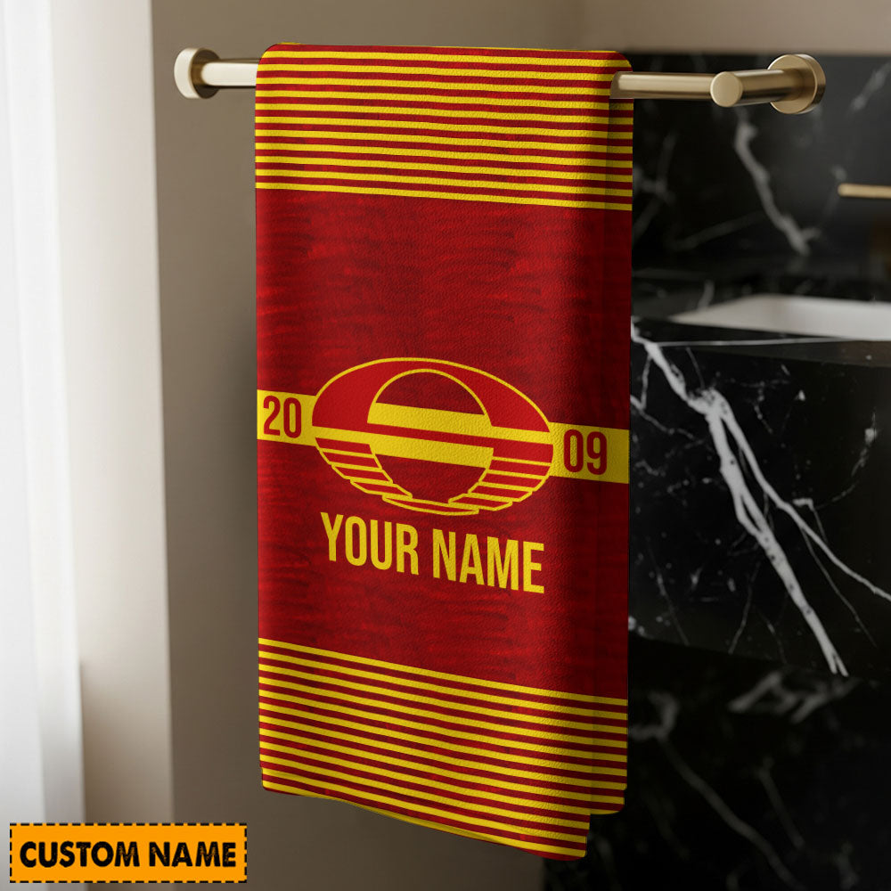 LIMITED EDITION - NEW 18 GCS PERSONALIZED BATH TOWEL GIFT FOR FANS