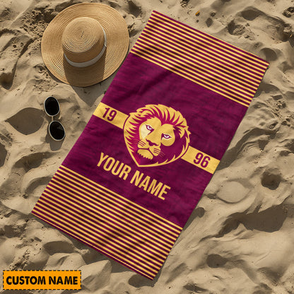 LIMITED EDITION - NEW 02 BBL PERSONALIZED BATH TOWEL GIFT FOR FANS