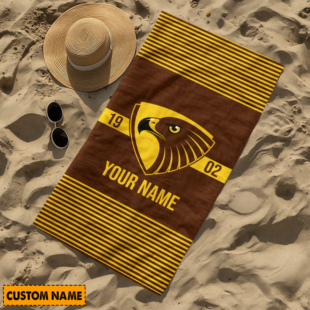 LIMITED EDITION - NEW 10 HTH PERSONALIZED BATH TOWEL GIFT FOR FANS