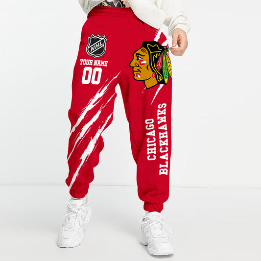 Unisex Adult NHL New Personalized Long Pants