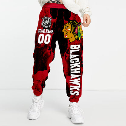 Unisex Adult NHL New Personalized Long Pants