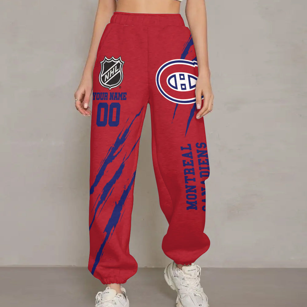 Unisex Adult NHL New Personalized Long Pants