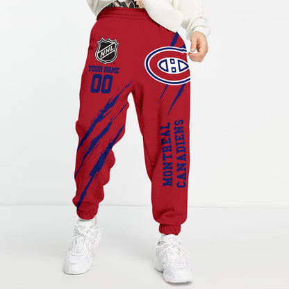 Unisex Adult NHL New Personalized Long Pants