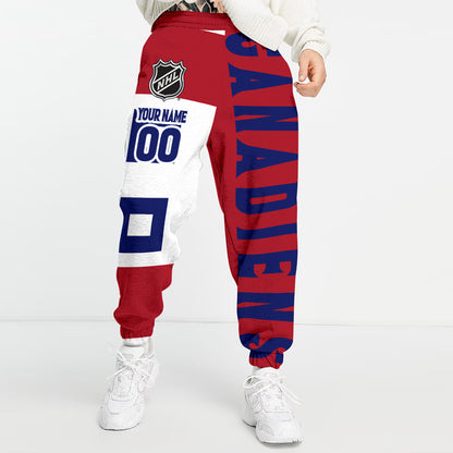 Unisex Adult NHL New Personalized Long Pants
