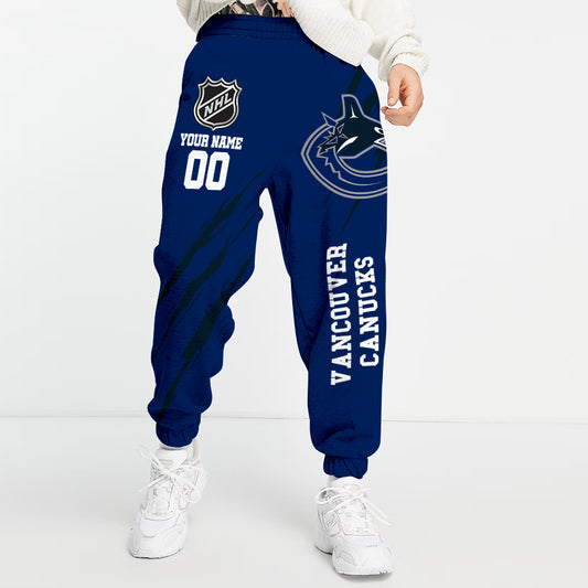 Unisex Adult NHL New Personalized Long Pants
