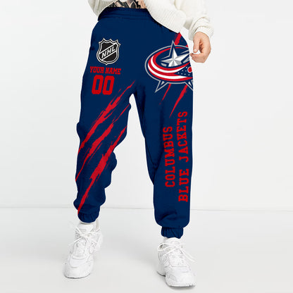 Unisex Adult NHL New Personalized Long Pants
