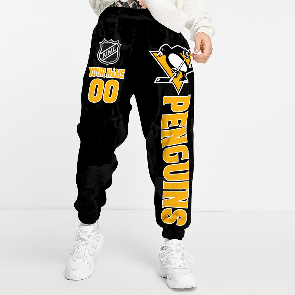 Unisex Adult NHL New Personalized Long Pants
