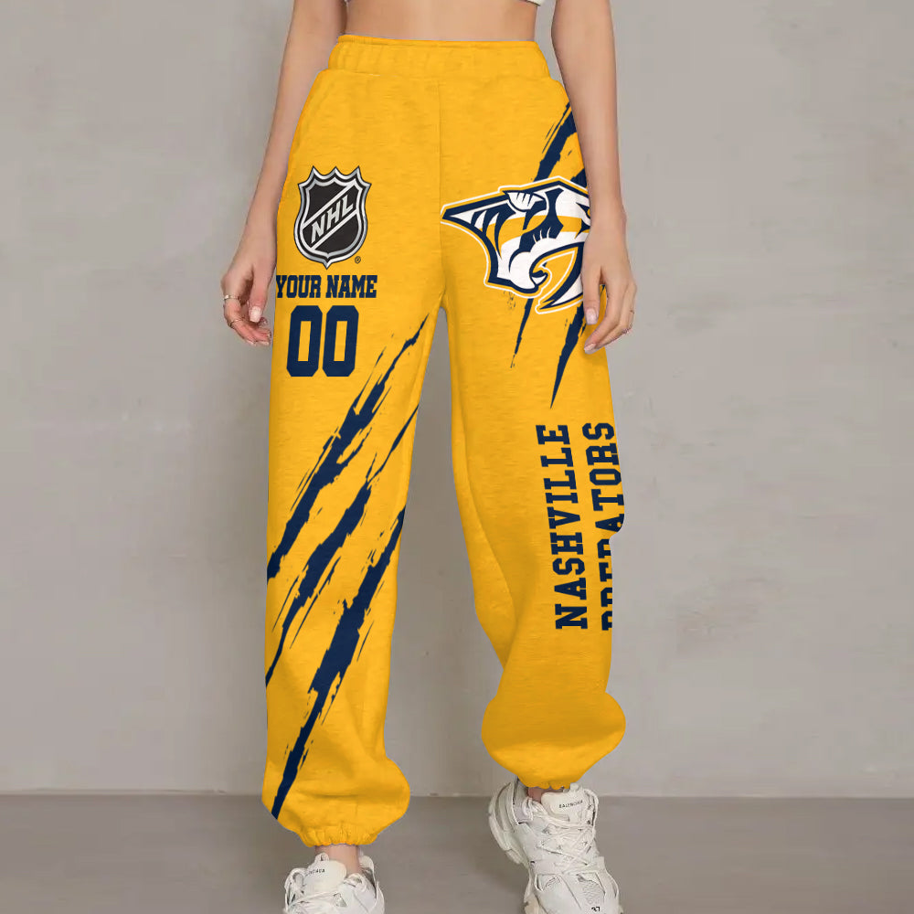 Unisex Adult NHL New Personalized Long Pants