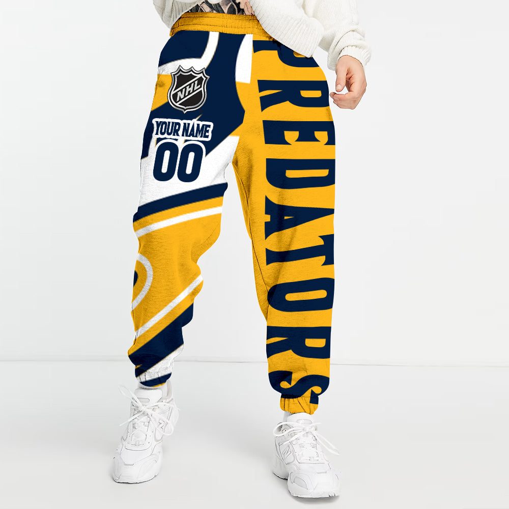 Unisex Adult NHL New Personalized Long Pants