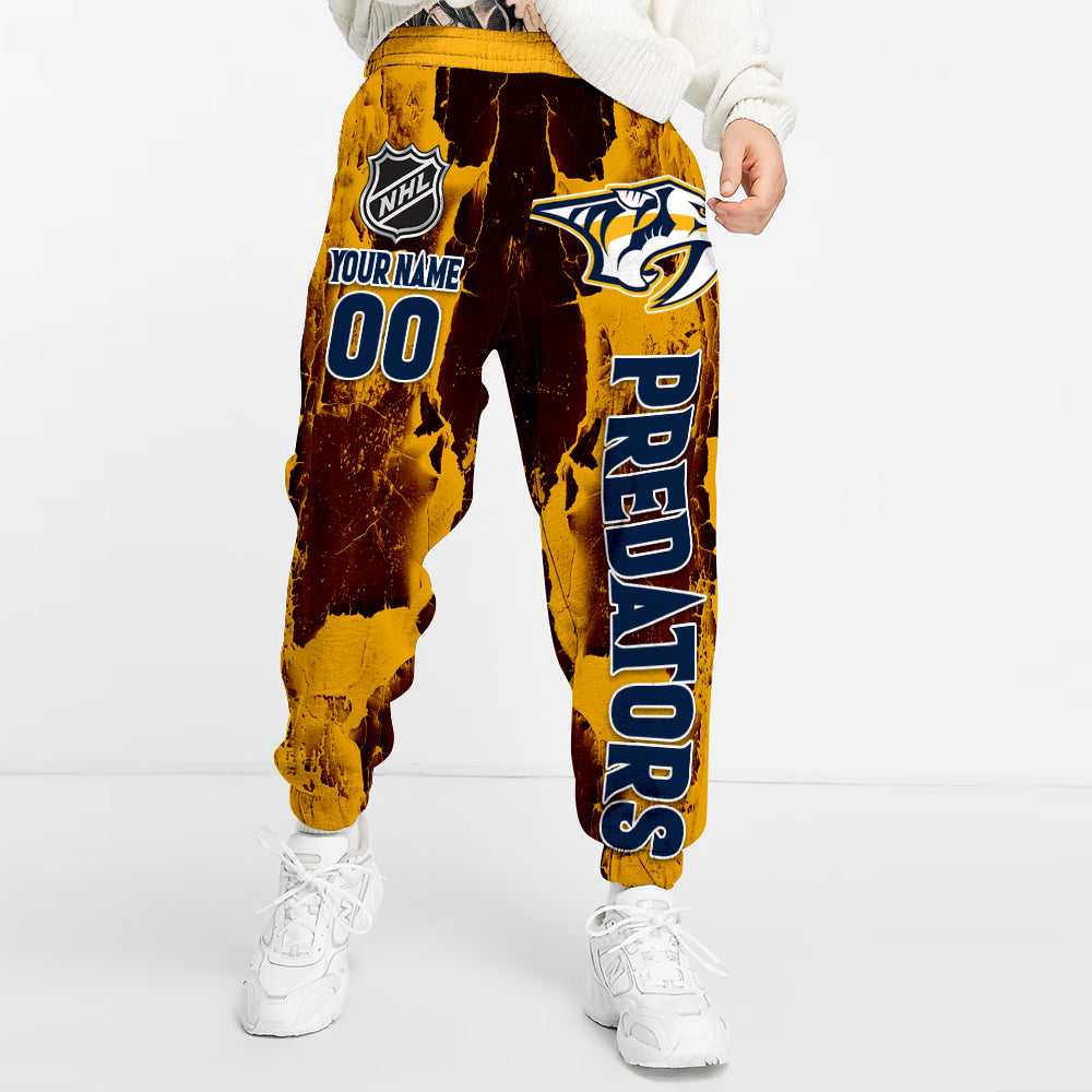 Unisex Adult NHL New Personalized Long Pants