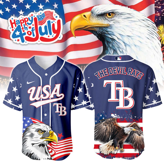 Tampa Bay Rays Independence Day Baseball Jersey