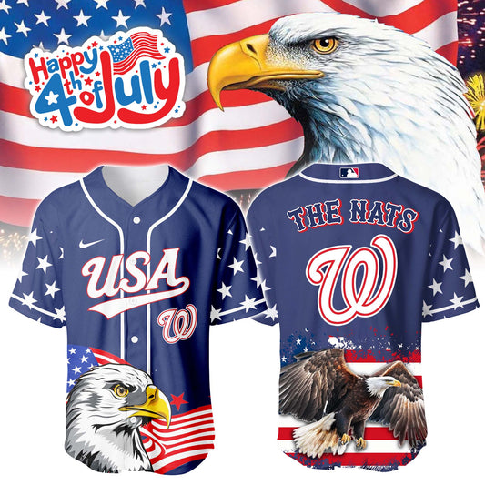 Washington Nationals Independence Day Baseball Jersey