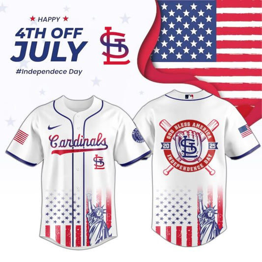 St. Louis Cardinals Independence Day Baseball Jersey