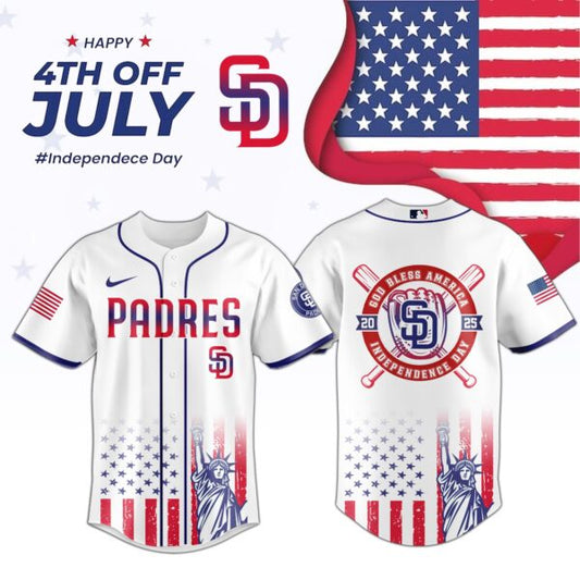 San Diego Padres Independence Day Baseball Jersey